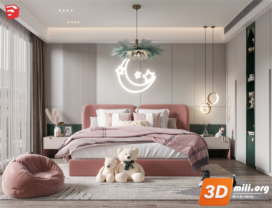 Children Room Scenes Skp FIles 